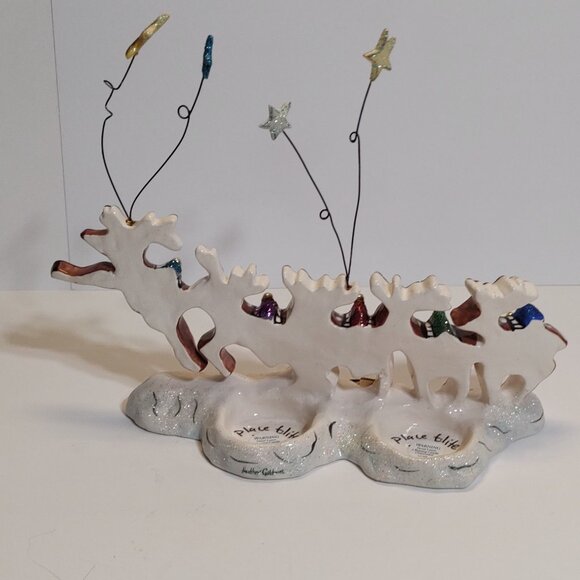 Blue Sky Clayworks North Pole Express - Two Pieces Santa & Reindeer - Picture 7 of 8